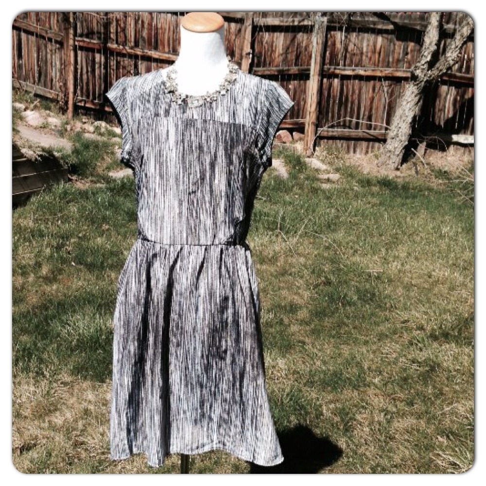 Mossimo Black & White Cap Sleeve Dress NWOT